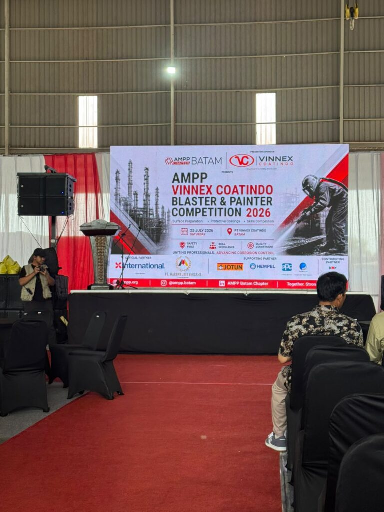 Perkuat Jejaring dengan Industri, Prodi Teknik Logistik dan Teknik Perkapalan FST UIS Hadiri AMPP Vinnex Coatindo Blaster & Painter Competition 2026